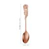 Cuchara Creativa de Acero Inoxidable, Cuchara Flor de Rosa, Cuchara para Postre y Café, Cuchara para Remover Miel, Cuchara para Sopa, Tenedor de Fruta Souvenir