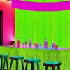 Cortina de seda de lluvia de macarrón fluorescente decoración de fondo de ambiente para fiesta de cumpleaños bar fiesta de bar