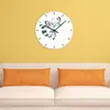 Reloj de pared acrílico simple nórdico moderno reloj silencioso Zorro generación al por mayor Amazon superventas explosiones