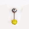 Agulha de Brinco Huazi Grossa 1.2mm Aço Médico Piercing de Orelha Cheio de Diamantes Brinco de Osso de Orelha de Ponta Dupla Parafuso Rosqueado Bola Brincos de Diamante
