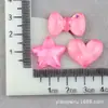 Acessórios de Cabelo, Acessórios para Cabeça, Estrela de Cinco Pontas, Capa de Celular DIY, Acessórios de Resina de Coração para Crianças, Pacote de Material para Presilha de Cabelo com Cola Cremosa