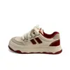 Zapatos de Lona con Suela Gruesa para Mujer, Estilo Delgado, Modelo Nuevo Primavera 2026, Estilo Trendy Ins, Versión Coreana de Nicho, Plataforma con Punta Ancha, Zapatos Blancos para Estudiante