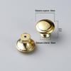 Simples moderno moderno único furo de cogumelo cogumelo punho do armário punho dourado porta gaveta punho pequeno redondo pequeno punho