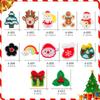 Arte de Uñas de Dibujos Animados Navidad Joyería Grande Campana Reno Muñeco de Nieve Papá Noel Linda Decoración de Uñas Accesorios para el Cabello