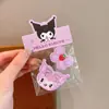 Pinza para el pelo de verano para niña, estilo personaje de dibujos animados con flequillo, Accesorios para el pelo de arte de trapo para niña, Par para flequillo corto