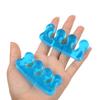 Corrector de valgo del pie, separador de dedos, órtesis para superposición de dedos, órtesis azul de tres orificios, separador de hueso del dedo gordo del pie