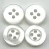 En Stock Botones Nuevos de Resina Perla Botones de Borde Ancho de Gama Alta de Cuatro Agujeros Botones para Camisa Polo Botones Decorativos para Traje