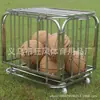 Estrutura de bola de aço inoxidável móvel dobrável estrutura de armazenamento de bola carrinho de basquete carrinho de basquete rack de bola de vôlei