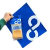Celebridad de Internet Bolso Llamativo Azul Klein Bolso de Abrazo de Gama Alta Bolso de Mano de Taza de Papel para Panadería Bolsa de Papel Logo Personalizado