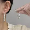 Sueños Antiguos a la Luz de la Luna ~ Pendientes de Aro de Plata Estilo Coreano con Puntos Pendientes Elegantes Sencillos de Gama Alta Venta al por Mayor
