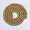 Pulsera de Semillas de Bodhi Estrella y Luna Ecológicas Originales de Hainan, Collar de 108 Cuentas, Alta Densidad, Blanco Liso, Pulsera de Cuentas Budistas del Primer Mes para Mujeres