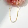 Colar Triplo de Zircônia Estilo Francês para Mulheres, Corrente de Clavícula Versátil da Moda, Design Elegante Minimalista de Nicho, Atacado de Joias de Luxo