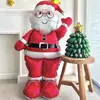 Decoração de Cena de Natal Layout Boneco de Neve Idoso Balão Chão Empurrar Café Shopping Center Loja Decoração Artigos para Festa