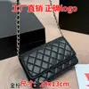 Bolso nuevo para mujer, bolso pequeño acolchado con cadena, cadena de cuero, estilo de moda, bolso con solapa, bolso de hombro y bandolera para mujer