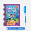 Livro de Pintura Mágica com Canetas de Água Transparente, Livro de Desenho para Meninas e Meninos, Livro de Desenho Infantil Educacional e Lavável, Brinquedo para Meninos