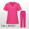 Nueva Ropa de Trabajo Médica de Secado Rápido para Lavado de Manos, Bata Quirúrgica para Dentista, Conjunto de Uniforme V-Neck para Mujeres
