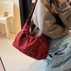 Bolsa de Veludo Cotelê para Mulheres, Grande Capacidade, Nova Versátil Outono e Inverno 2026 Ruiying Casual Ombro Transversal Bolsa Tote para o Dia a Dia