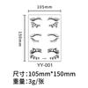 Popular na Internet Novo Conveniente Cílios Postiços Sombra para Olhos Adesivo de Tatuagem Simulação Adesivo de Tatuagem Descartável Adesivo de Maquiagem para Olhos