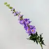 Flores Delphinium Artificiales Grandes de Alta Calidad, Flores Falsas, Decoración de Hotel, Ramilletes Guía de Boda, Decoración Floral para el Hogar