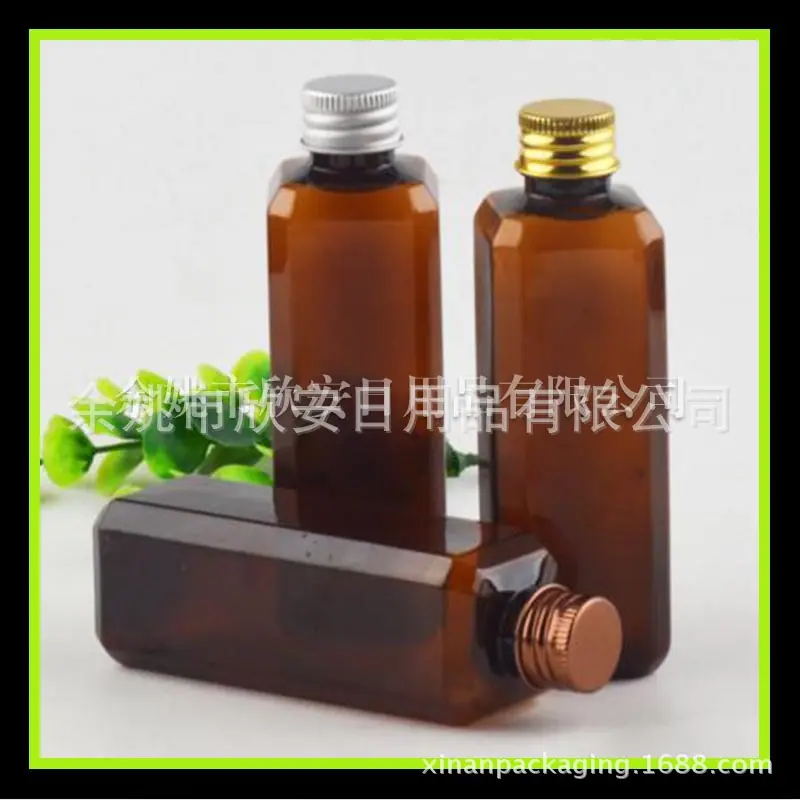 100ml 棕色 方瓶+铝盖 副本
