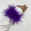 Anillo de plumas de avestruz de 22 colores transfronterizo pulsera de plumas de Amazon pulsera para la muñeca joyería juguete tocado pulsera