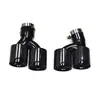 Adequado para o novo BMW Série 5 525530G30G38 modificação de escapamento quatro saídas ponteira titânio preto MP boca grande