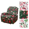Cubierta Elástica de Cobertura Total para Sillón Reclinable Estilo Navideño de Nuevo Producto Transfronterizo Cubierta para Mecedora Tela Engrosada Cubierta para Sofá Reclinable Dropshipping