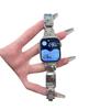 Para Apple Watch iwatch9 Correa Lindo Cachorro Diamante de Color Metal applewatch8 Cómoda Cadena para Mujer