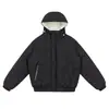 Chaqueta Casual de Algodón con Capucha para Hombre, Holgada, Engrosada, Ropa de Abrigo Juvenil, Versátil, Abrigo de Algodón, Top Cálido, Moderno