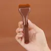Pincel de Maquiagem em Formato de Língua em Estoque, Pincel Ultra-Fino e Alargado para Base BB, Cabeça Plana, Cerdas Macias, Não Marca, Leve, Pincel para Corretivo que Não Absorve Pó