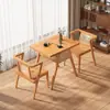 Juego de Mesa y Sillas Pequeñas para Balcón, Tres Piezas de Madera Maciza, Una Mesa y Dos Sillas, Mesa de Centro y Sillas Creativas para Ocio, Rectangular para Apartamentos Pequeños