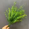 5 tenedor con césped de mijo de barba planta pared accesorios simulación césped perla Hotel verde paisaje decoración césped plástico césped acuático venta al por mayor