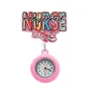 Reloj de Enfermera Transfronterizo, Reloj de Bolsillo para Doctor, Reloj de Silicona Colgante de Dibujos Animados, Hebilla Retráctil de Fácil Extracción, Reloj de Trabajo Médico, Moderno y de Moda
