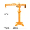 Plástico Torre de Guindaste Decorações de Bolo Veículo de Engenharia Guindaste Construção Braço Oscilante Modelo Rotativo Brinquedos para Meninos Atacado