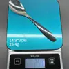 Fabricante Fuente Transfronteriza Juego de Cubiertos de Acero Inoxidable 410 con Mango Curvo para Cuchara y Tenedor para Cocina Occidental, Adecuado para Uso Doméstico y Comercial, Grandes Cantidades Disponibles para Envío Inmediato