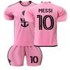 2425 Nuevo Rosa Miami No. 10 Messi No. Jersey 9 Suarez con Calcetines, Versión Exclusiva para Fans Transfronteriza