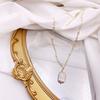 Francês Retro Multi-camadas empilhado Água Fresca Colar de pérolas Coreano elegante All-match Cadeia Clavícula Chain Suit Woolen Chain