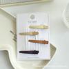 Presilha Bico de Pato Colorida Estilo Coreano para Cabelo Infantil 4cm, Grampo para Parte de Trás da Cabeça e Franja Lateral, Acessório de Cabelo Doce com Laço