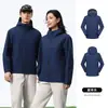 Ropa de Trabajo Ligera con Capucha y Logo Personalizado para Hombres y Mujeres, Chaqueta de Primavera Transpirable y Duradera, Cortavientos para Ropa de Trabajo Corporativa