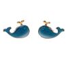 Ballena Plateada 925 Plata Linda Mujer Sencillo Verano Fresco Combinan con Todo Elegantes Pequeños Elegantes Pendientes Pendientes Pendientes