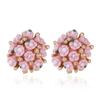 Aretes de Flor de Cerámica Decorativos, Venta al por mayor de Aretes de Pequeños Productos de Yiwu, Aretes de Flor de Rosa, Accesorios de Exportación de Venta Caliente Wish