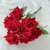 Design de Arranjo de Flores para Arco de Hotel de Casamento, Buquê de Flores, Materiais Florais para Vitrine de Shopping de Hotel, Buquê de Flores Artificiais Feito à Mão