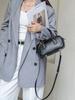 Bolso Almohada Boston Nuevo Versátil de Gama Alta en Cuero Genuino Bolso de Hombro Cruzado de Gran Capacidad Retro para Mujer