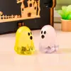 Ornamentos de Mesa Pequeno Fantasma Luminoso de Novo Produto Transfronteiriço Decorações DIY de Halloween Pingentes Mini Acessórios para Carro