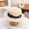 Sombrero de pescador estilo coreano para mujer, protector solar de primavera y verano, para playa, playa, informal, de paja, combina con todo.