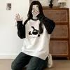 Sudadera Raglán de Cuello Redondo Fat mm para Mujer Otoño e Invierno 2025 Nuevo Americano Talla Grande Holgada Oversize Manga Larga Top Moderno