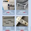 Conector de tubo cuadrado 20x20 accesorios de tubería de acero inoxidable junta de tubería galvanizada sin soldadura abrazadera de estante fija a presión