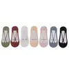 Nuevos Calcetines de Hielo de Color Sólido para Mujer Calcetines Invisibles para Mujer Delgados de Silicona Antideslizantes a Prueba de Caídas Calcetines de Barco para Mujer