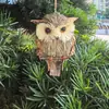[búho de color natural] (águila colgante)] Decoración de Pascua decoración para el hogar patio balcón artesanías hechas a mano