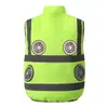 Ropa de trabajo de aire acondicionado con ventilador de enfriamiento de verano hecha a medida desde la fábrica de origen, chaleco de trabajo duradero, admite etiquetado e impresión